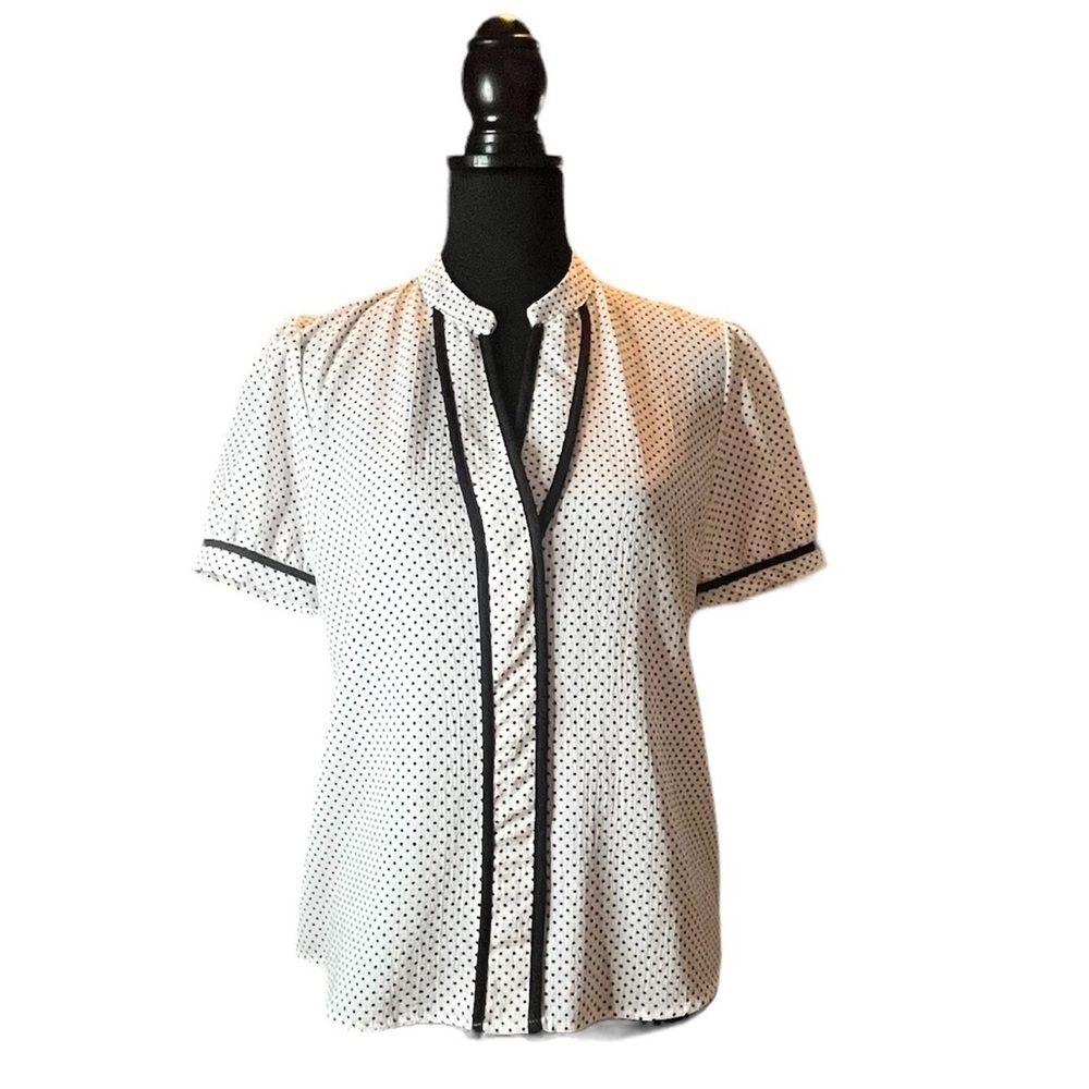 Monteau Los Angeles Women’s Polka Dot Blouse, Size Medium